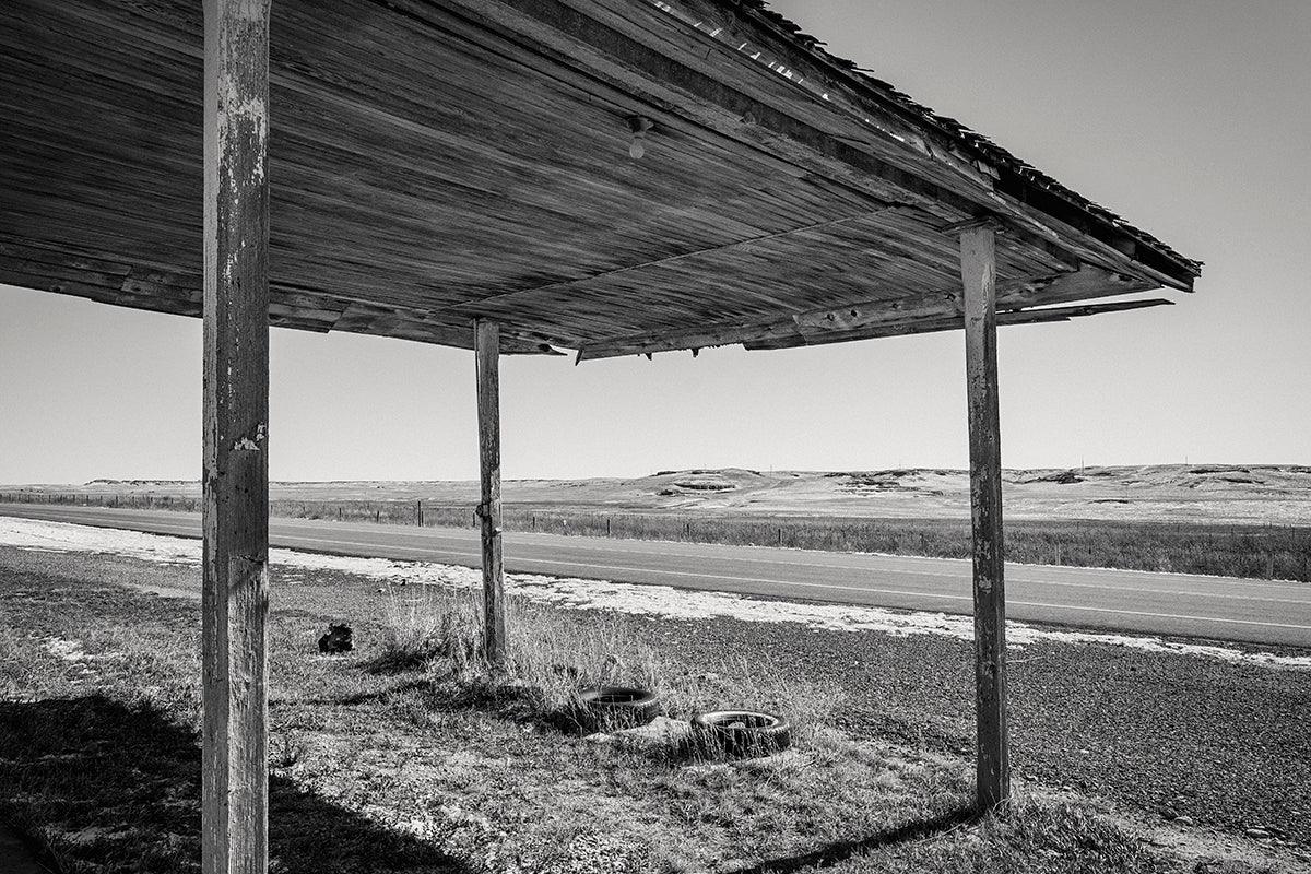 The old store and gas station. Van Tassel, Wyoming, Study No. 2 - Walloy