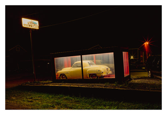 Vintage Plymouth on Display at the Towing Yard