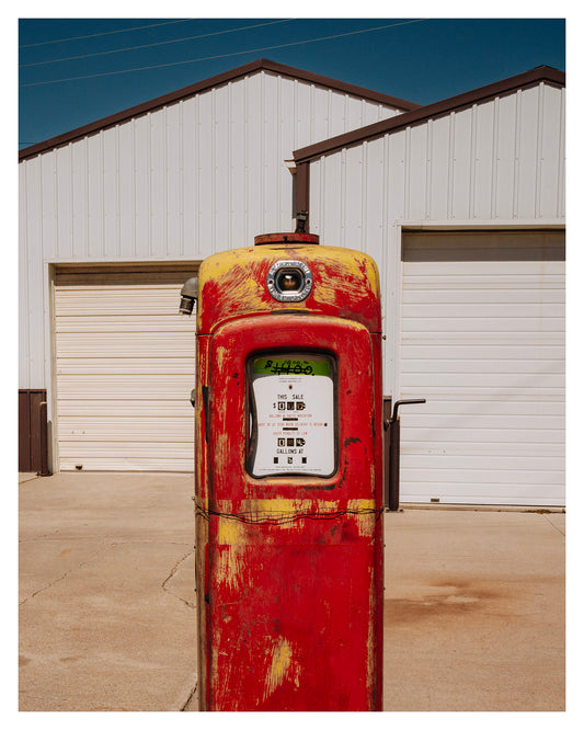 Vintage Gas Pump, Nebraska Highway 20