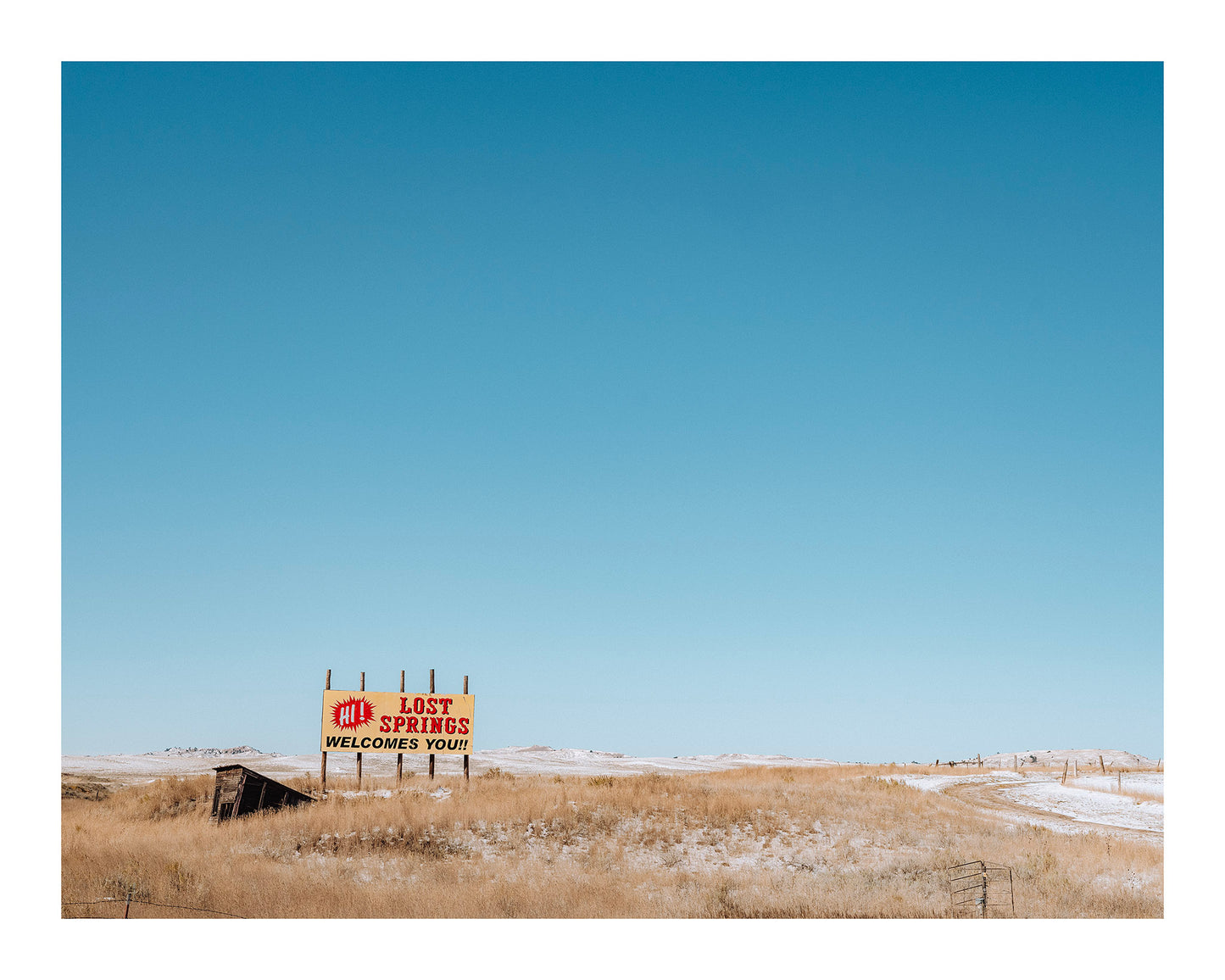 Lost Springs Welcomes You, Wyoming Highway 20