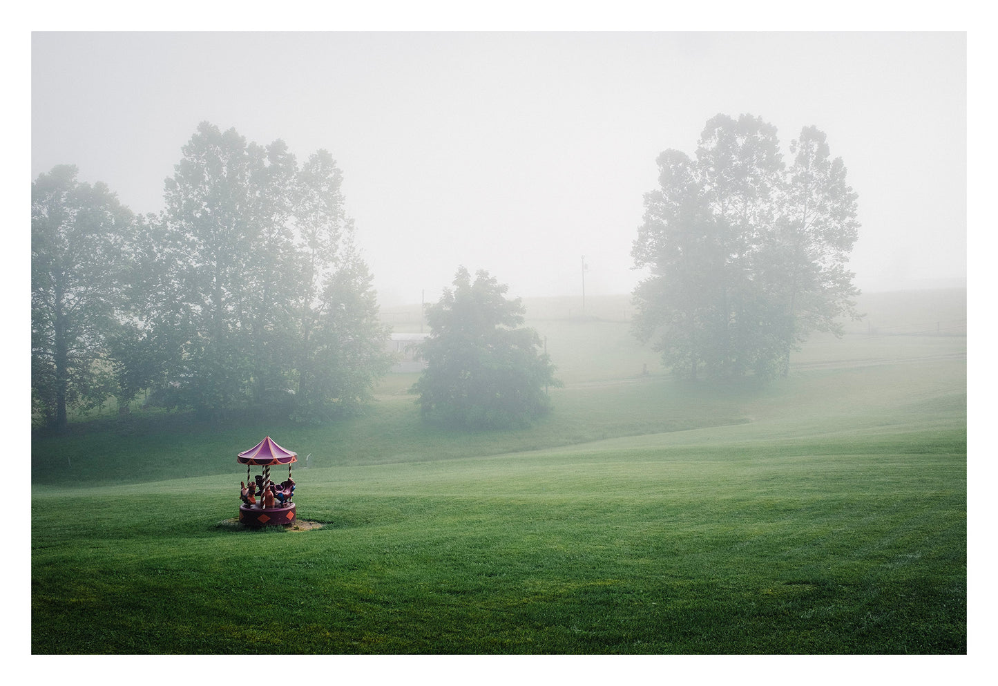 Carousel on the lawn West Virginia