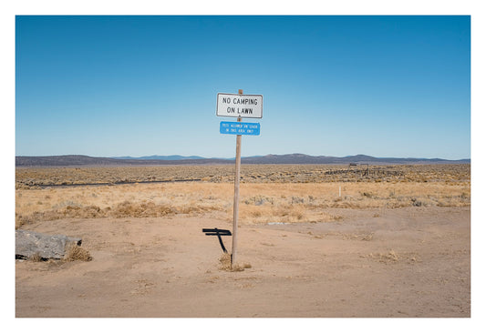 No Camping on Lawn, Oregon Highway 20